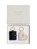Katie Loxton Mr & Mrs photo keyring set (British brand)
