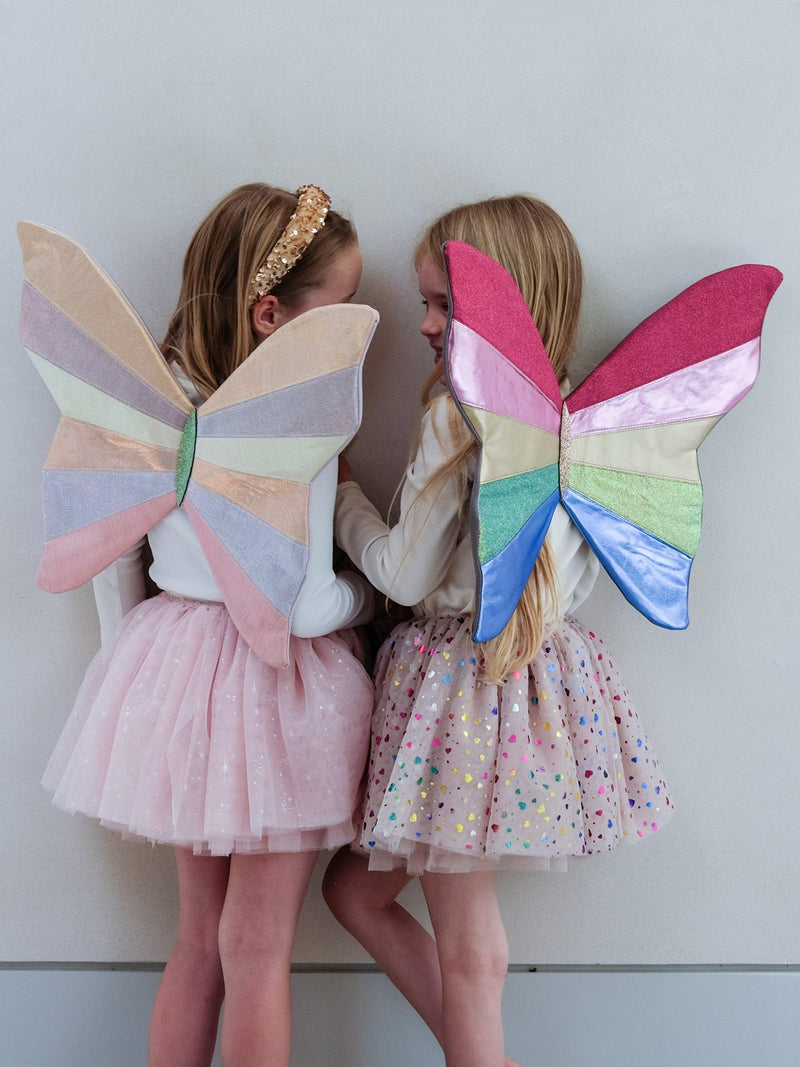 Mimi & Lula kids rainbow wings costume accessory - British product