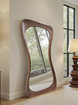 John Lewis Yearn Alba Oak Full-Length Leaner Wall Mirror, 190 x 90cm, Walnut- Buy online at McGrocer