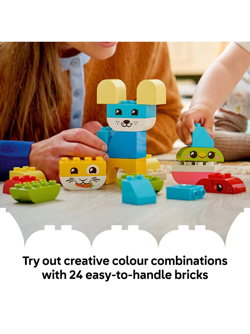 LEGO DUPLO Creative Cute Pets 3-in-1 animal toy 24 pieces (British brand)