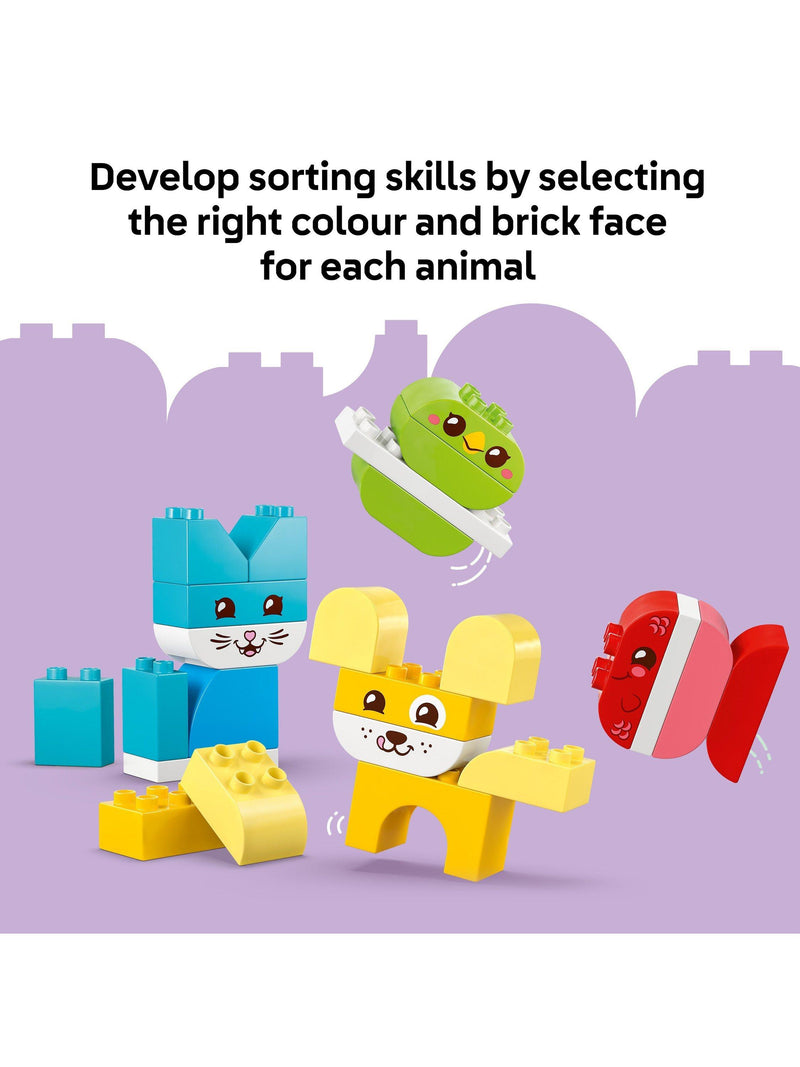 LEGO DUPLO Creative Cute Pets 3-in-1 animal toy 24 pieces (British brand)