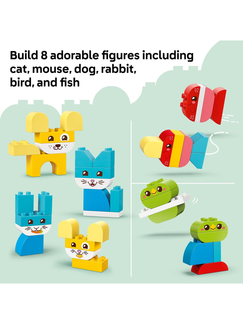LEGO DUPLO Creative Cute Pets 3-in-1 animal toy 24 pieces (British brand)