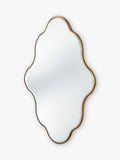 Yearn wall mirror gold curved frame 120x80cm, UK version