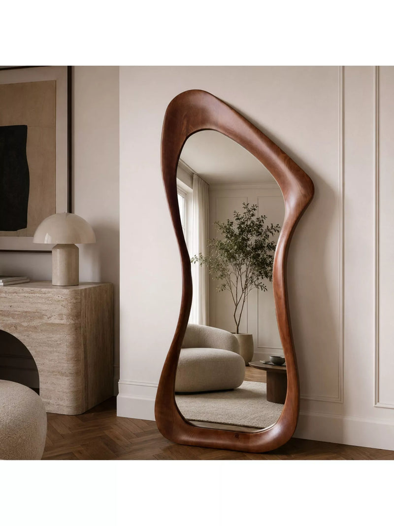 Yearn full-length mirror walnut oak frame 180x80cm (British brand)
