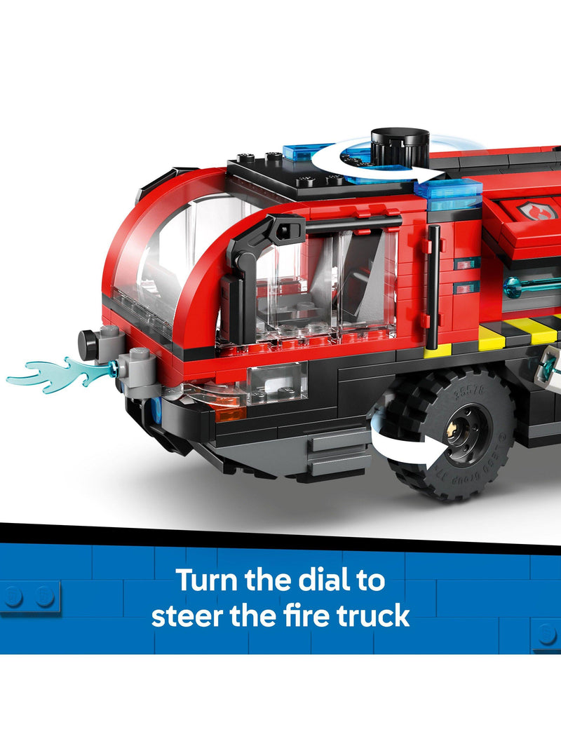 LEGO City Airport Fire Engine building set 691 pieces (British brand)