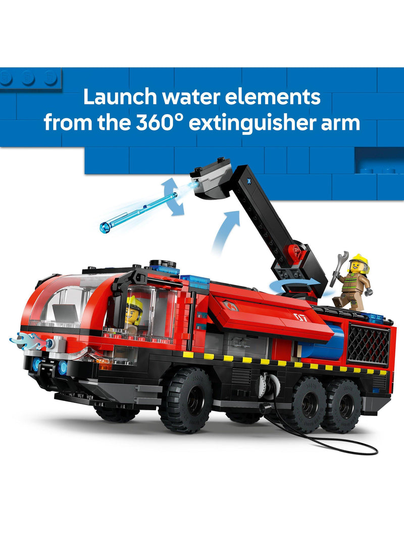 LEGO City Airport Fire Engine building set 691 pieces (British brand)