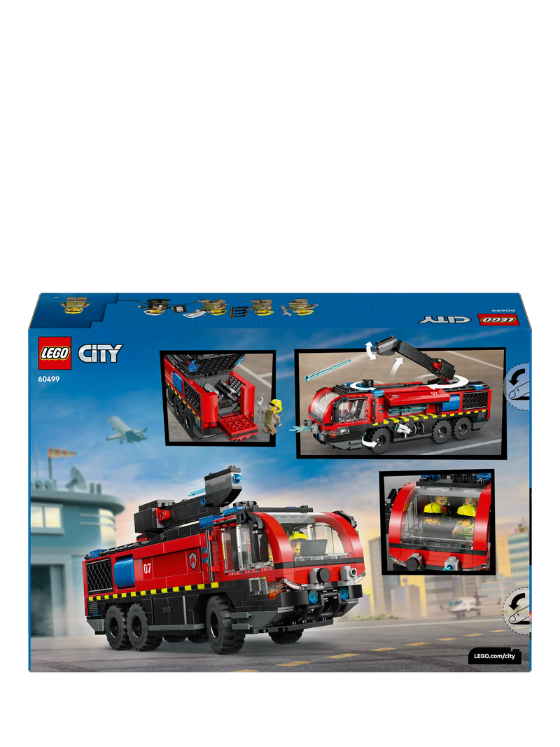 LEGO City Airport Fire Engine building set 691 pieces (British brand)