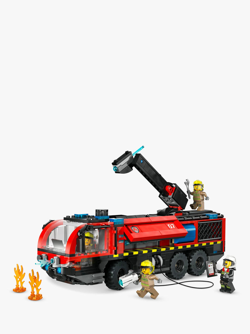 LEGO City Airport Fire Engine building set 691 pieces (British brand)