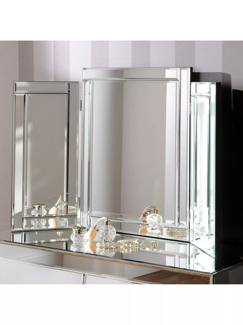 Yearn bevelled glass dresser mirror 85x59cm, imported from the UK