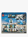 LEGO City airport building toy with airplane and minifigures, UK version