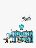 LEGO City airport building toy with airplane and minifigures, UK version