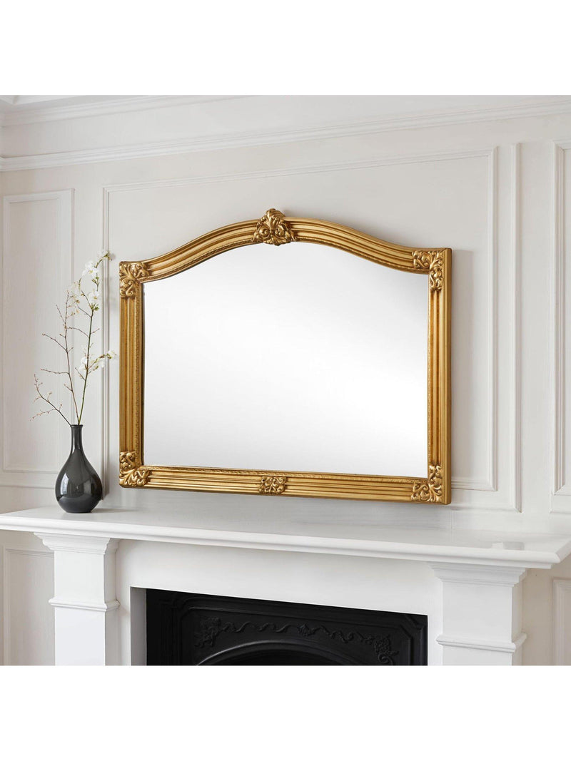 Yearn ornate overmantel mirror 89 x 130cm - British product