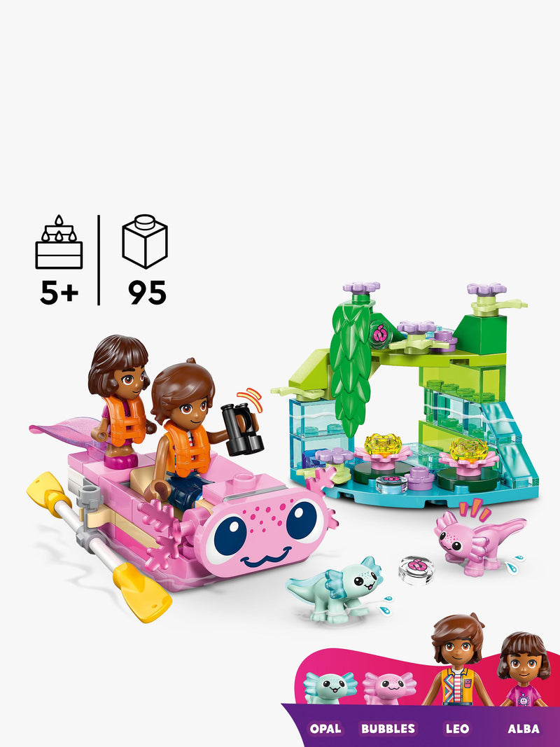 LEGO Friends Axolotl Adventure Boat Toy 95 pieces, imported from the UK