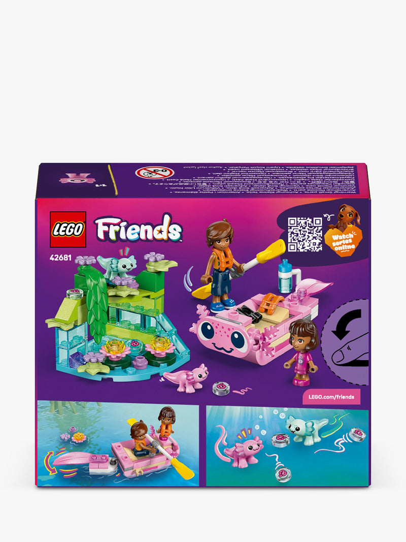 LEGO Friends Axolotl Adventure Boat Toy 95 pieces, imported from the UK