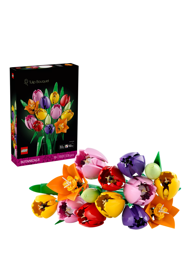 LEGO Botanicals Tulip Bouquet 576-piece set, UK version