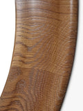 Yearn round oak wall mirror walnut finish 80cm, imported from the UK