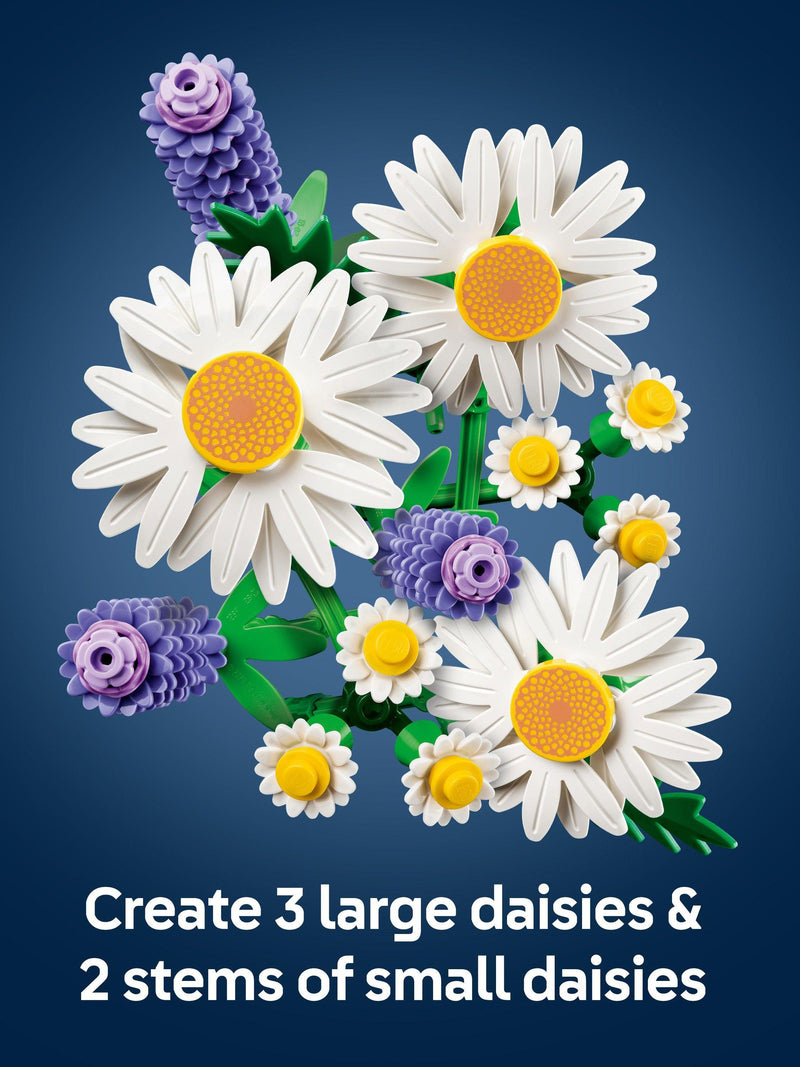 LEGO Botanicals Daisies artificial plant building set (British brand)