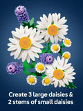 LEGO Botanicals Daisies artificial plant building set (British brand)