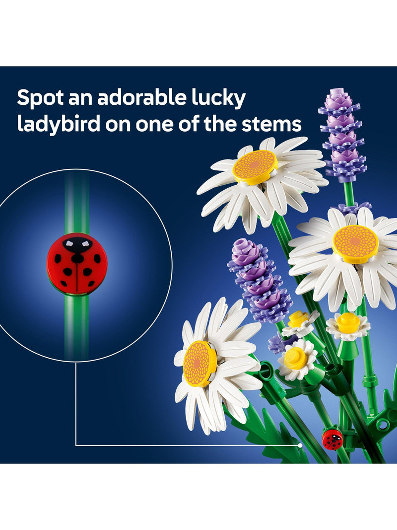 LEGO Botanicals Daisies artificial plant building set (British brand)