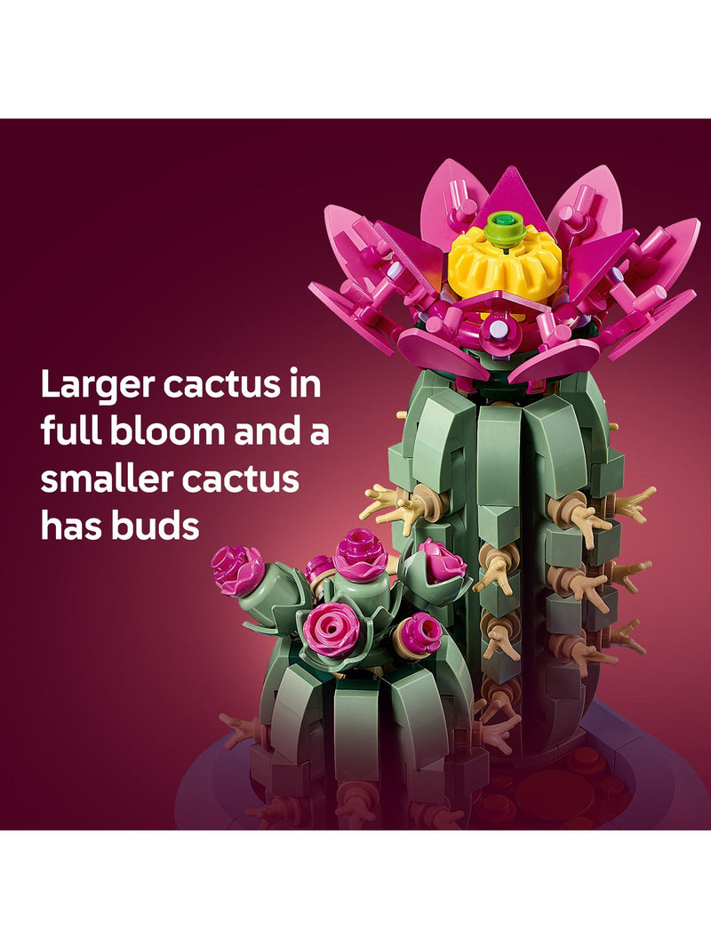 LEGO Botanicals Flowering Cactus building set 482 pieces - British product