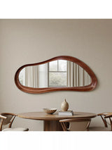 John Lewis Yearn Aspen Oak Wood Wall Mirror, Walnut, 150 x 70cm- Buy online at McGrocer