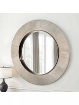 John Lewis Yearn Aubry Textured Round Wall Mirror, 90cm- Buy online at McGrocer