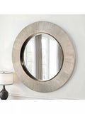 Yearn round wall mirror textured 90cm - British product
