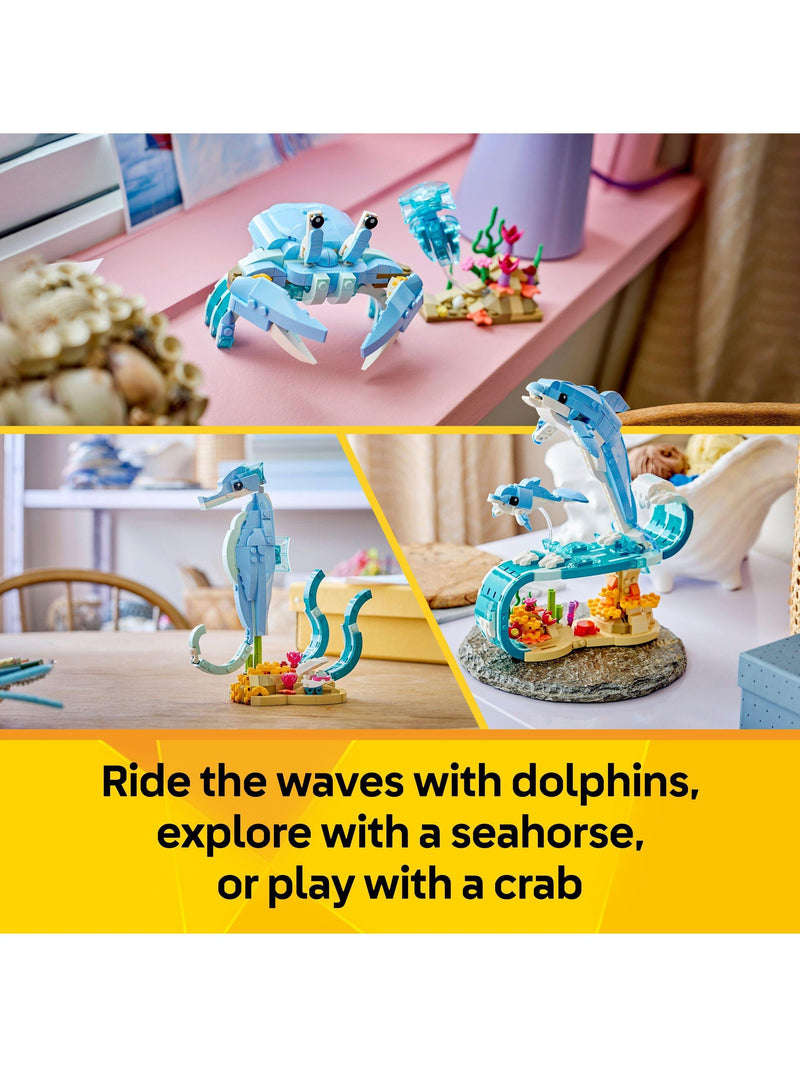 LEGO building set Sea Animals 3-in-1, imported from the UK