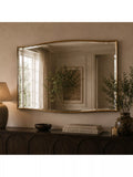 Yearn wall mirror gold 80x120cm, imported from the UK