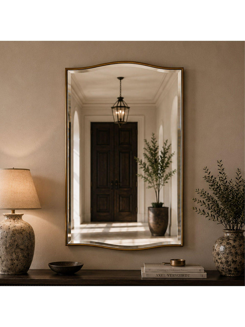 Yearn decorative wall mirror gold 120x80cm, UK version