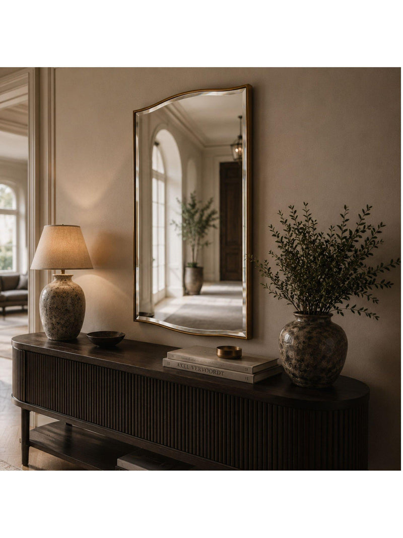Yearn decorative wall mirror gold 120x80cm, UK version