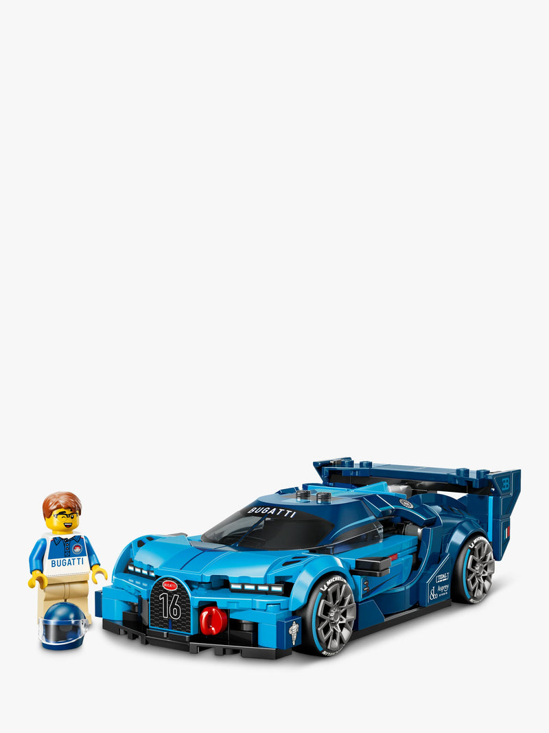 LEGO Speed Champions Bugatti Vision Gran Turismo hyper sports car 284 pieces (British brand)