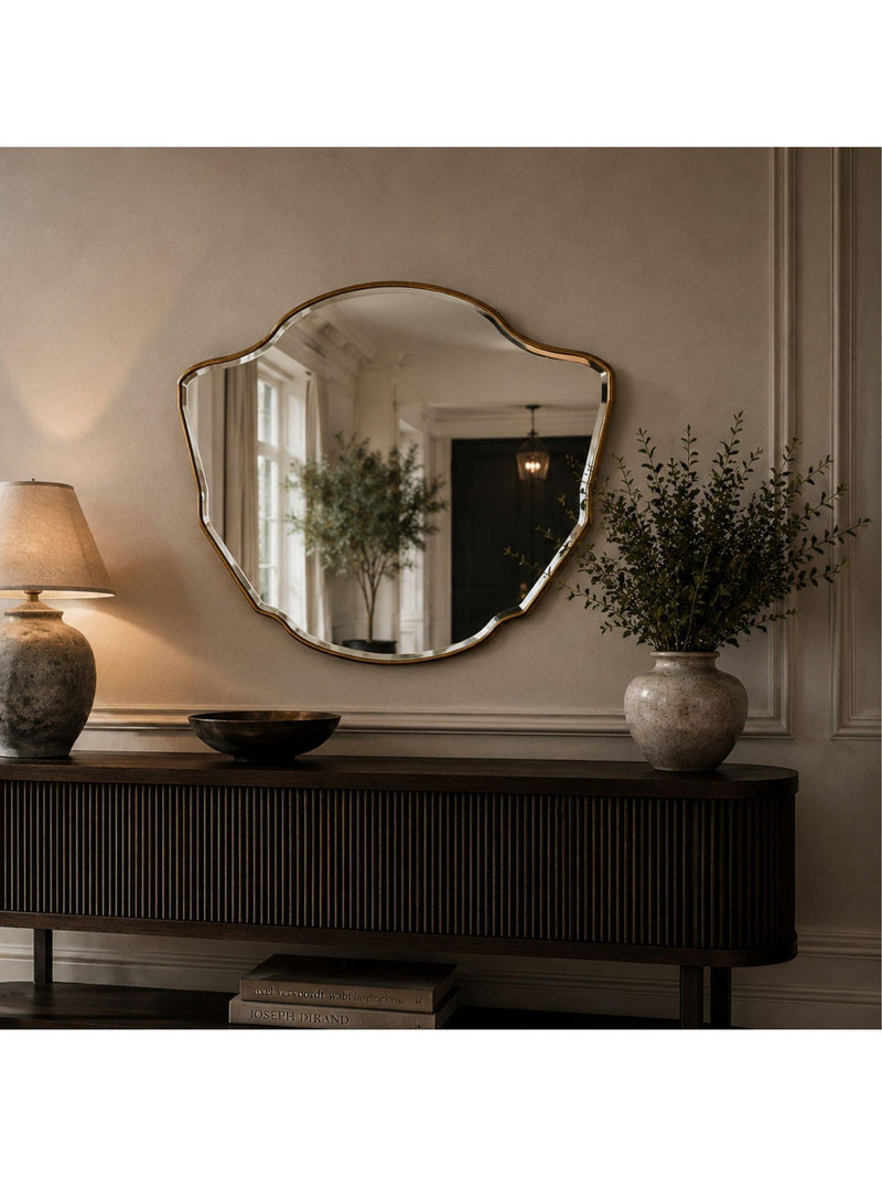 Yearn Celeste wall mirror gold 80x120cm - British product