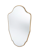 John Lewis Yearn Celeste Wood Frame Wall Mirror, Gold, 120 x 80cm- Buy online at McGrocer