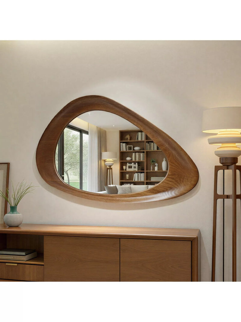 Yearn wall mirror walnut oval 120x80cm - British product