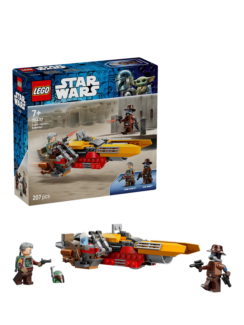 LEGO Star Wars The Mandalorian speeder building toy 207 pieces - British product