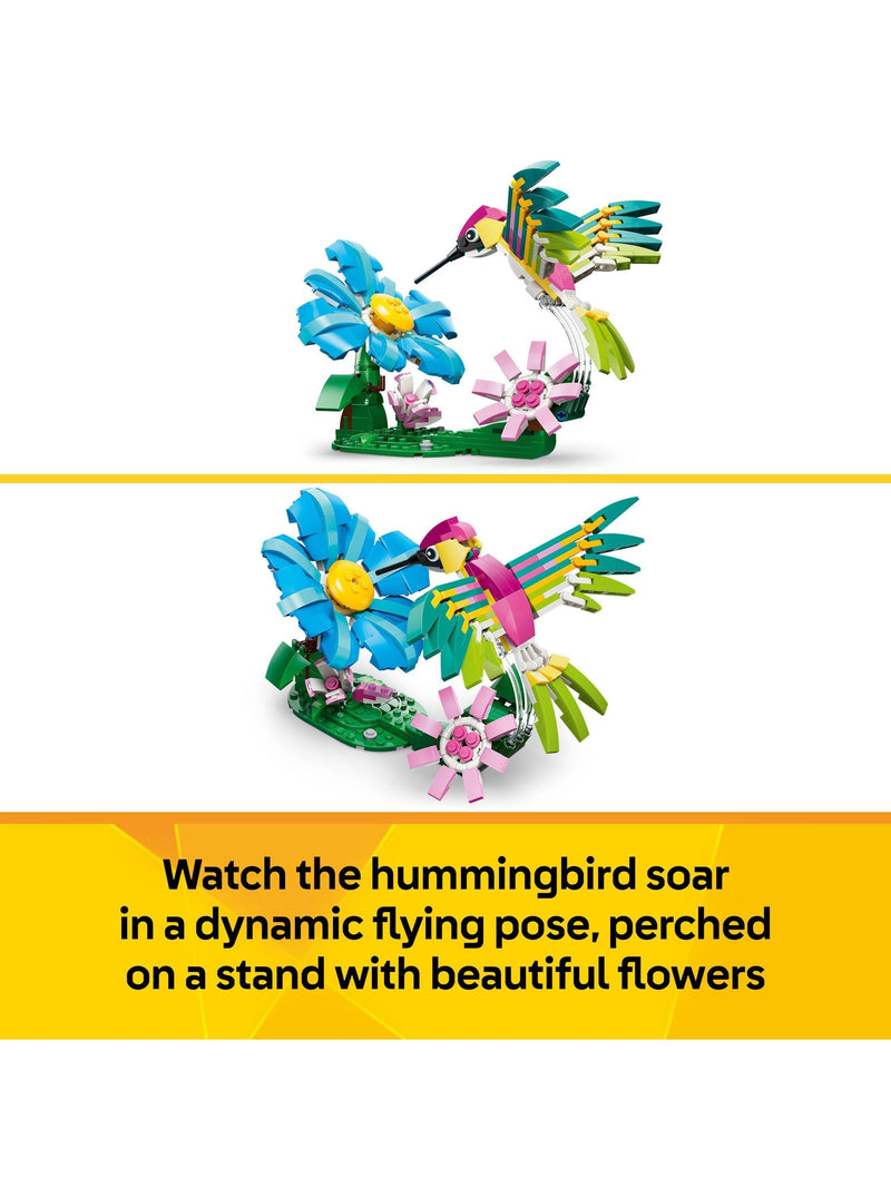LEGO Creator 3-in-1 hummingbird building toy 312-piece set, imported from the UK