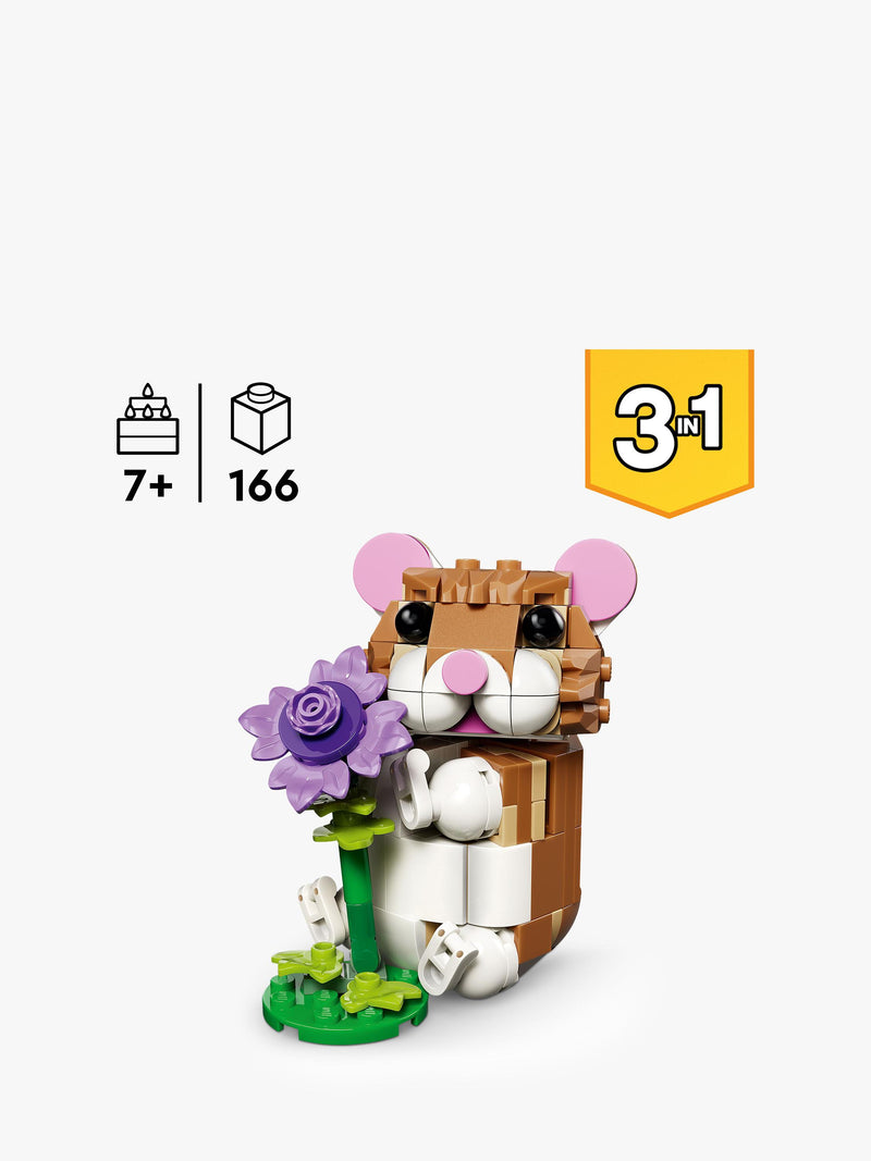 LEGO Creator 3-in-1 building toy cute hamster with flower - British product