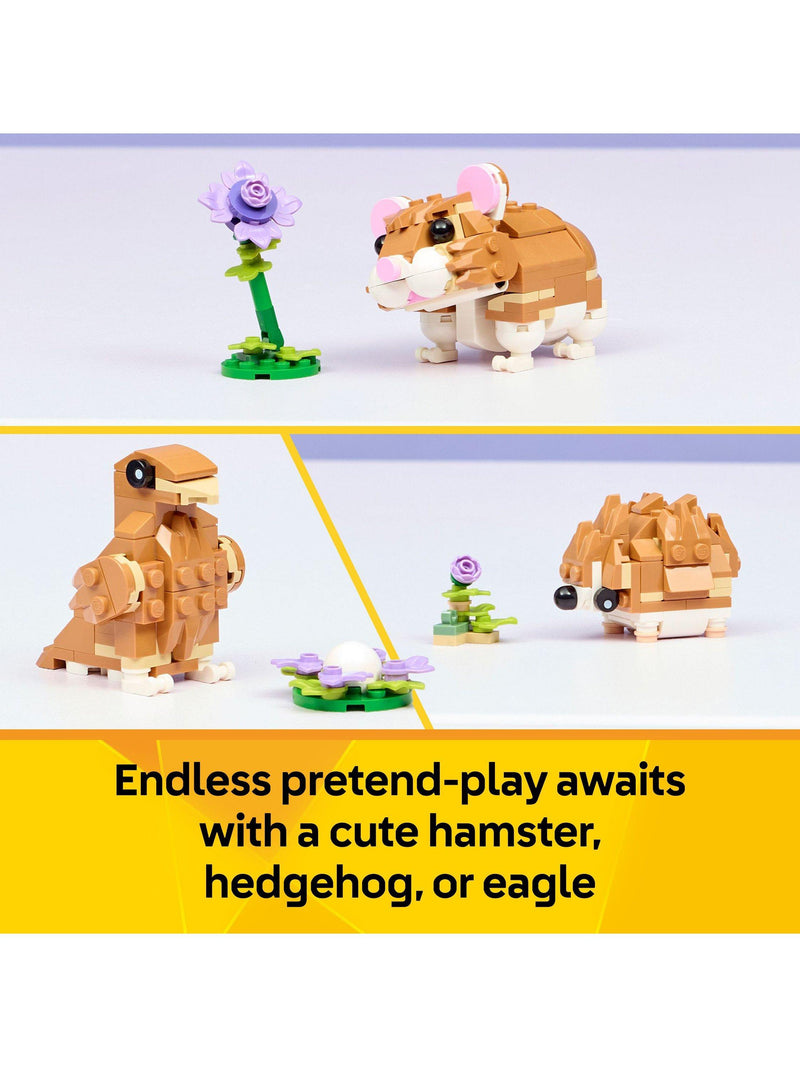 LEGO Creator 3-in-1 building toy cute hamster with flower - British product
