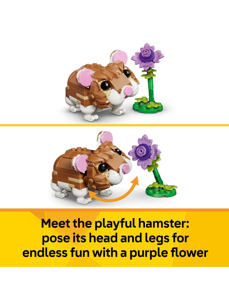 LEGO Creator 3-in-1 building toy cute hamster with flower - British product