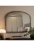 Yearn antiqued black overmantel wall mirror 69x91cm (British brand)