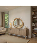Yearn Eden oak wood wall mirror 100x90cm, UK version