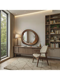 Yearn Eden solid oak wall mirror 100x90cm walnut - British product