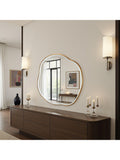 Yearn round wall mirror gold 100x100cm - British product