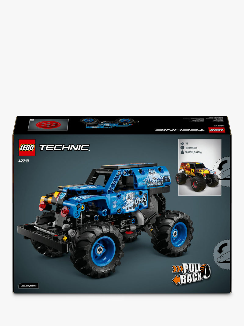 LEGO Technic Grave Digger Fire and Ice pull-back truck, UK version