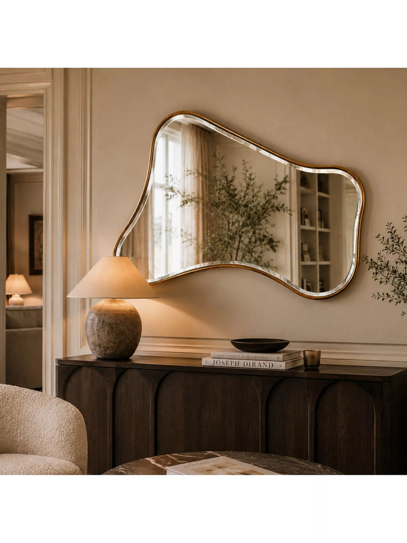Yearn Juliet gold wall mirror 120x80cm, imported from the UK