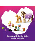 LEGO Friends horse and foal trailer toy construction set, UK version