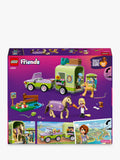 LEGO Friends horse and foal trailer toy construction set, UK version