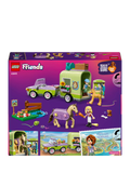 LEGO Friends horse and foal trailer toy construction set, UK version