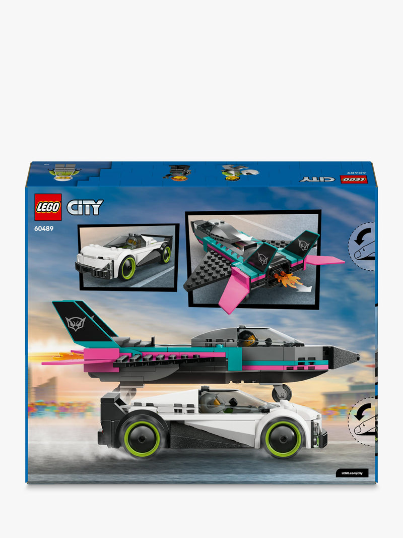 LEGO City Jet vs Car playset 259 pieces British product